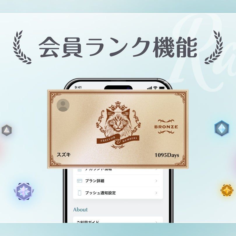 会員ランク及び氏名登録機能のリリースに関して